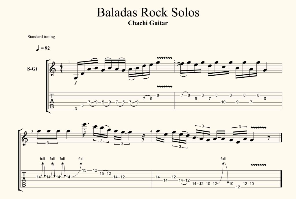 Baladas Rock Solos TAB