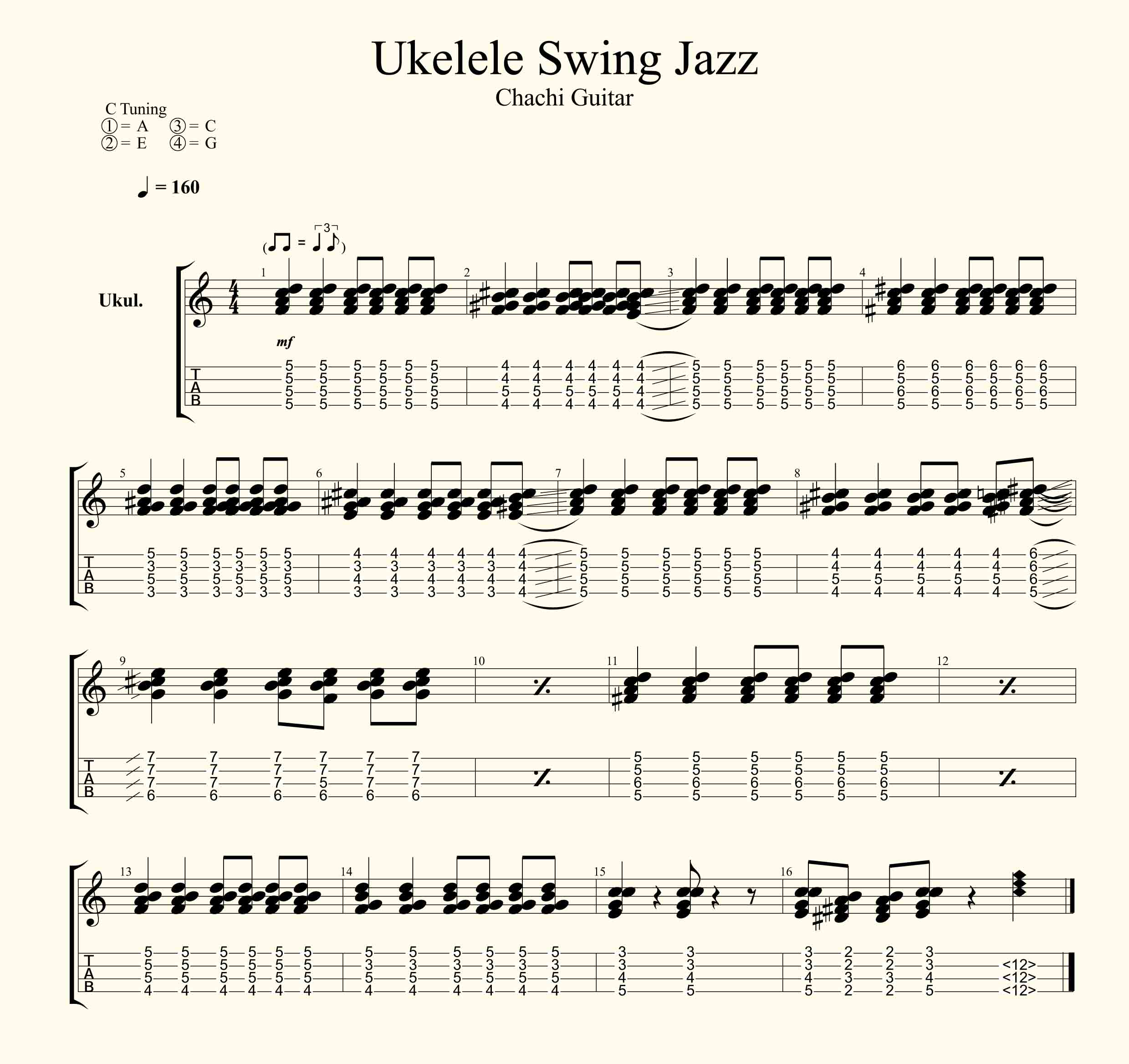 Ukelele Swing Jazz Acordes Faciles Como Tocar Jazz Chachi Guitar Vaca lola la cucaracha elefante se balanceaba 10 perritos estaba la rana. ukelele swing jazz acordes faciles