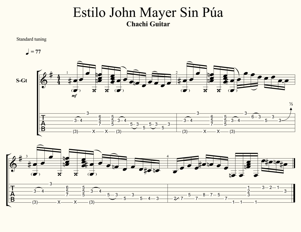 No Such Thing by John Mayer - Guitar Tab Play-Along - Guitar Instructor